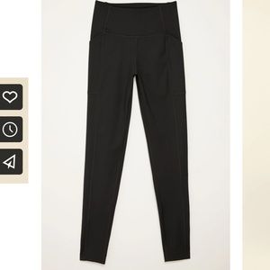 Girlfriend Collective Black Compressive Pocket Legging